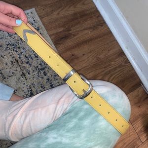 Yellow and silver belt